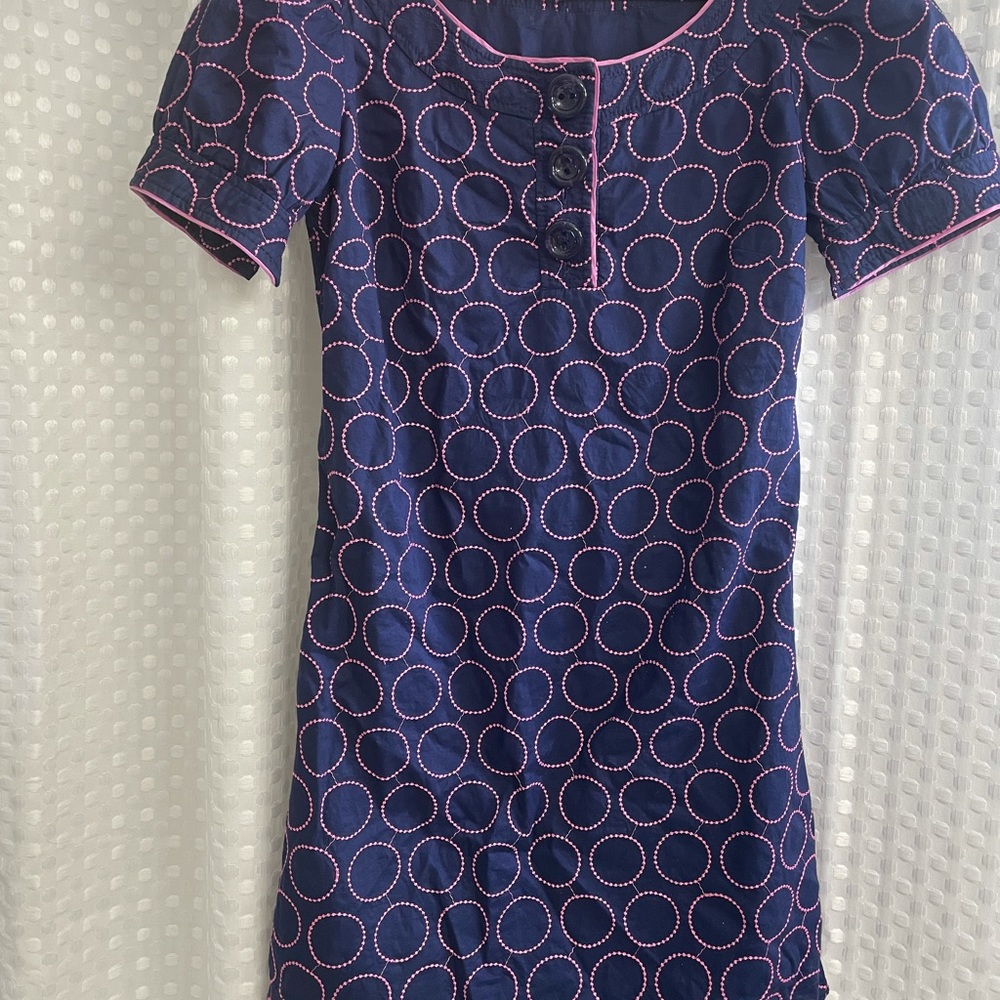Vintage Lilly Pulitzer cotton navy dress - Picture 2 of 3